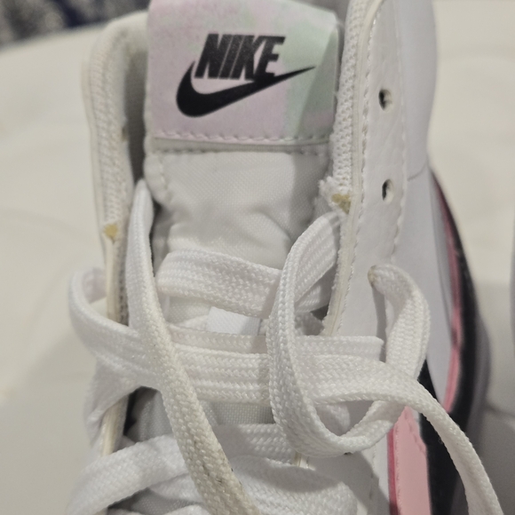 Nike Blazers High-Top Sneakers - White, Pink, and Black sz 7 - Picture 8 of 16